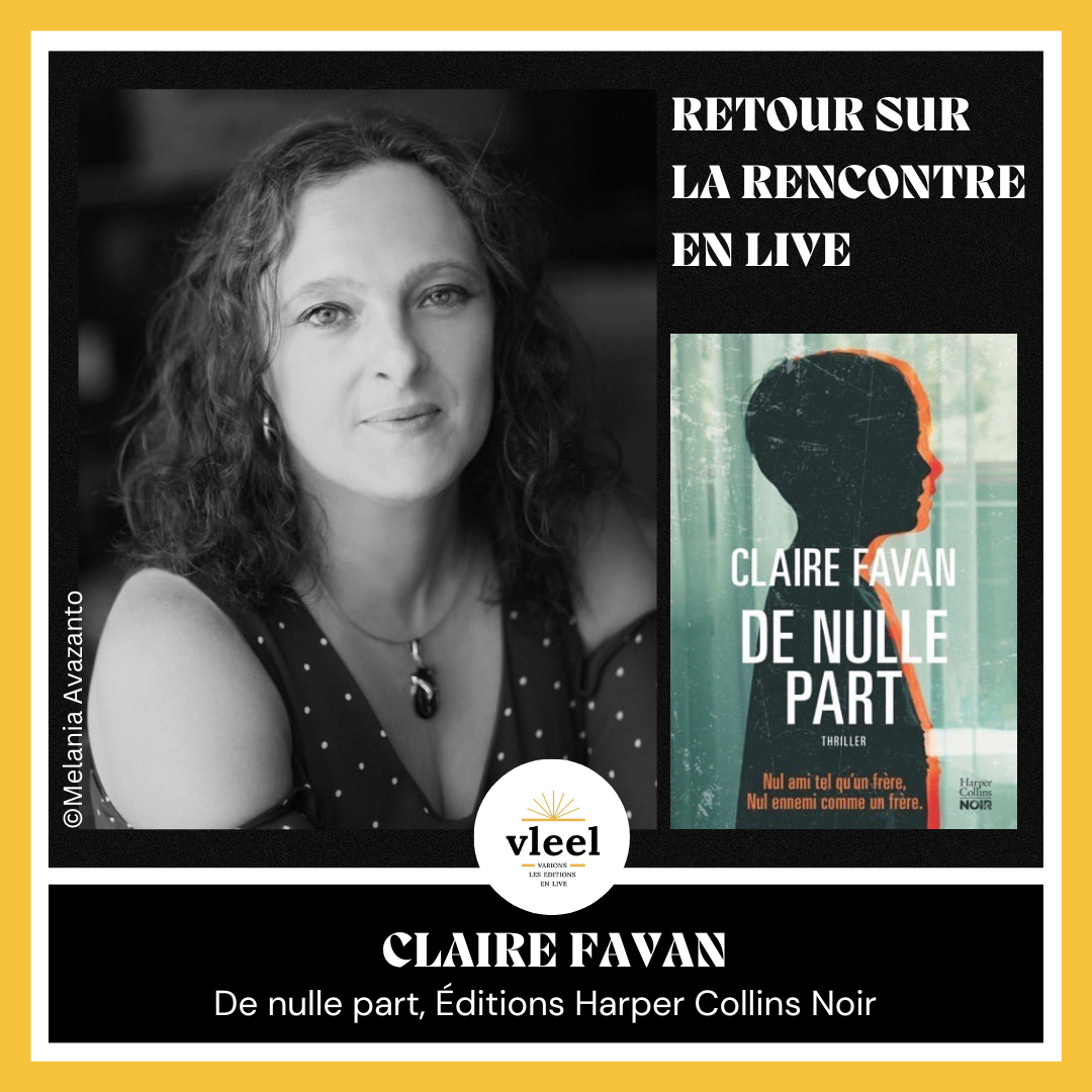 Rencontre littéraire en ligne Claire Favan