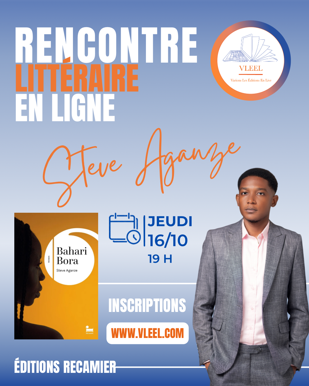 Rencontre littéraire Steve Aganze