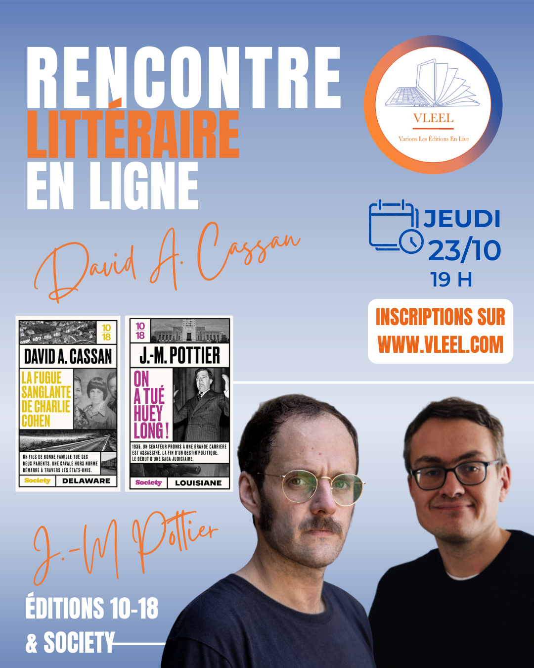 Rencontre littéraire David A. Cassan et J.-M. Pottier