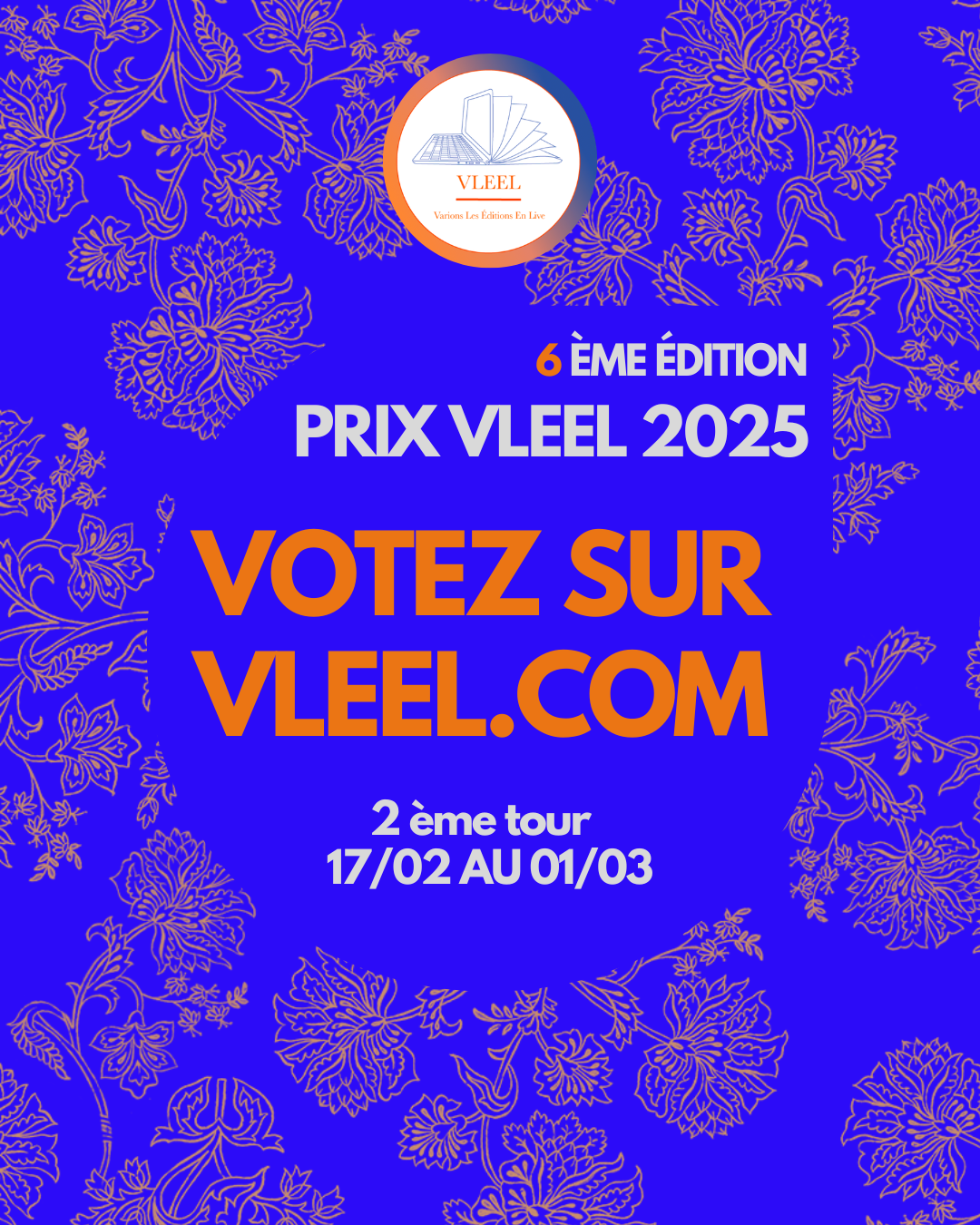 Prix VLEEL 2025 : Second Tour