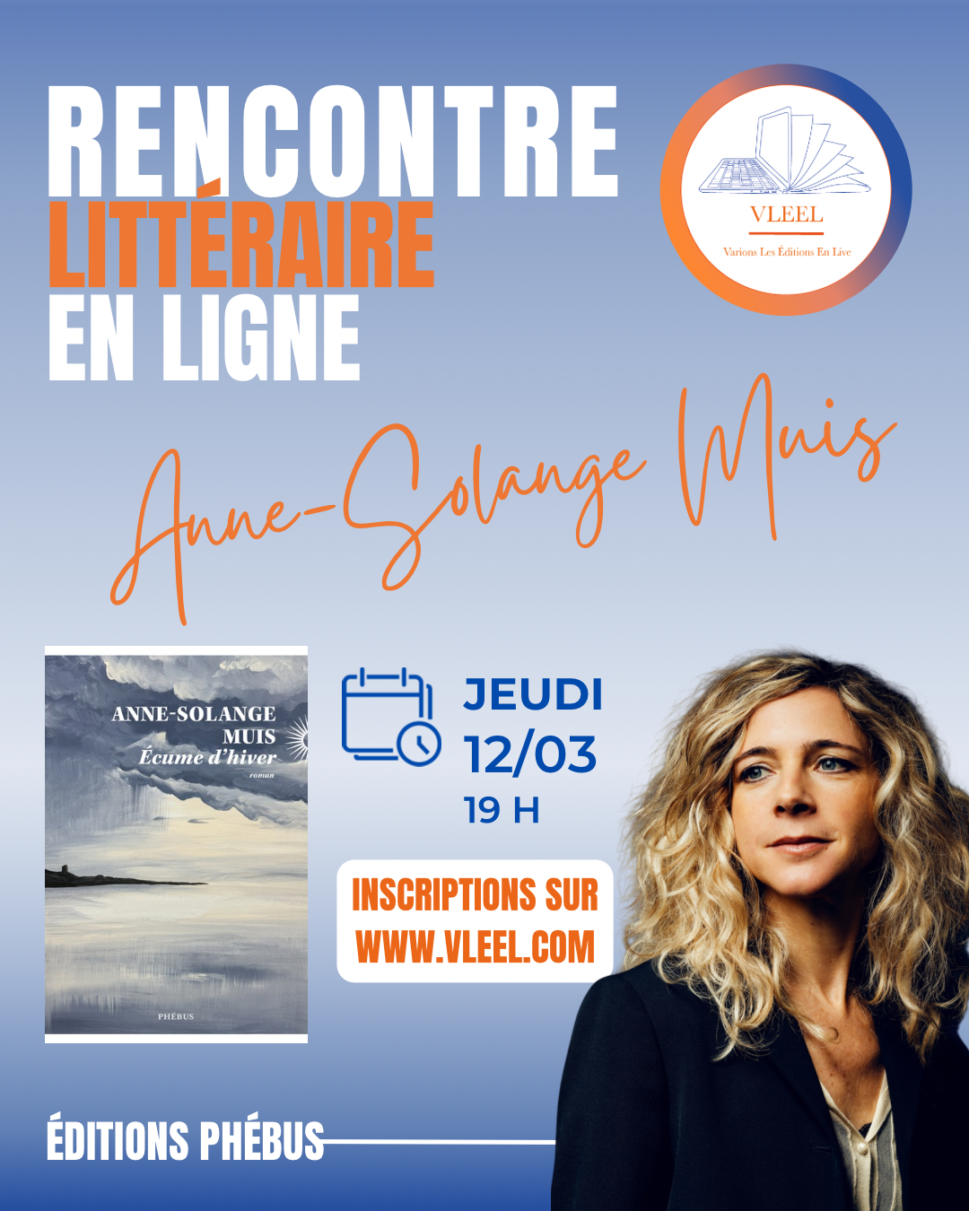 Rencontre littéraire Anne-Solange Muis