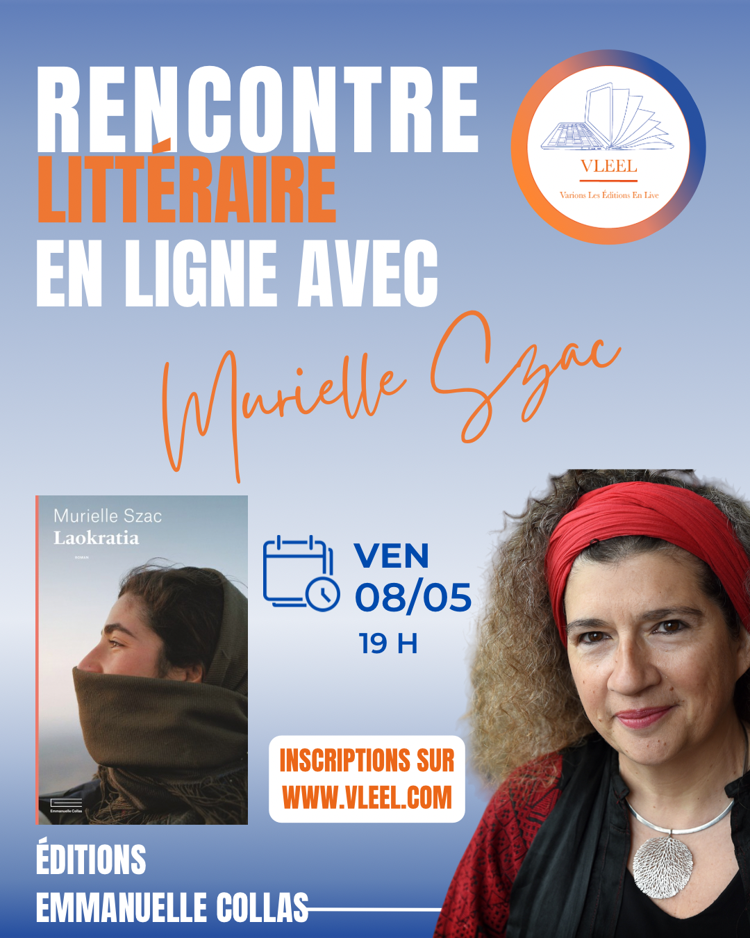 Rencontre littéraire Murielle Szac